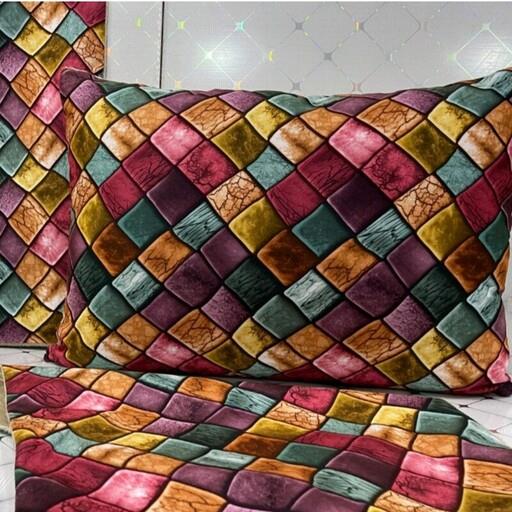 روبالشتی مخمل پورشه 3 بعدی طرح استون پارچه مخمل کوب درجه یک کد 03